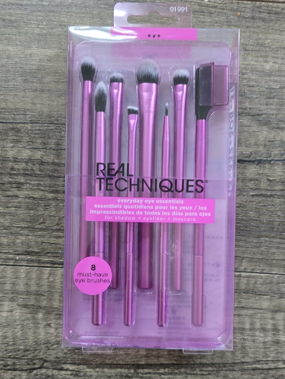 Real Techniques Metallic Purple 8-Piece Eye Brush Set